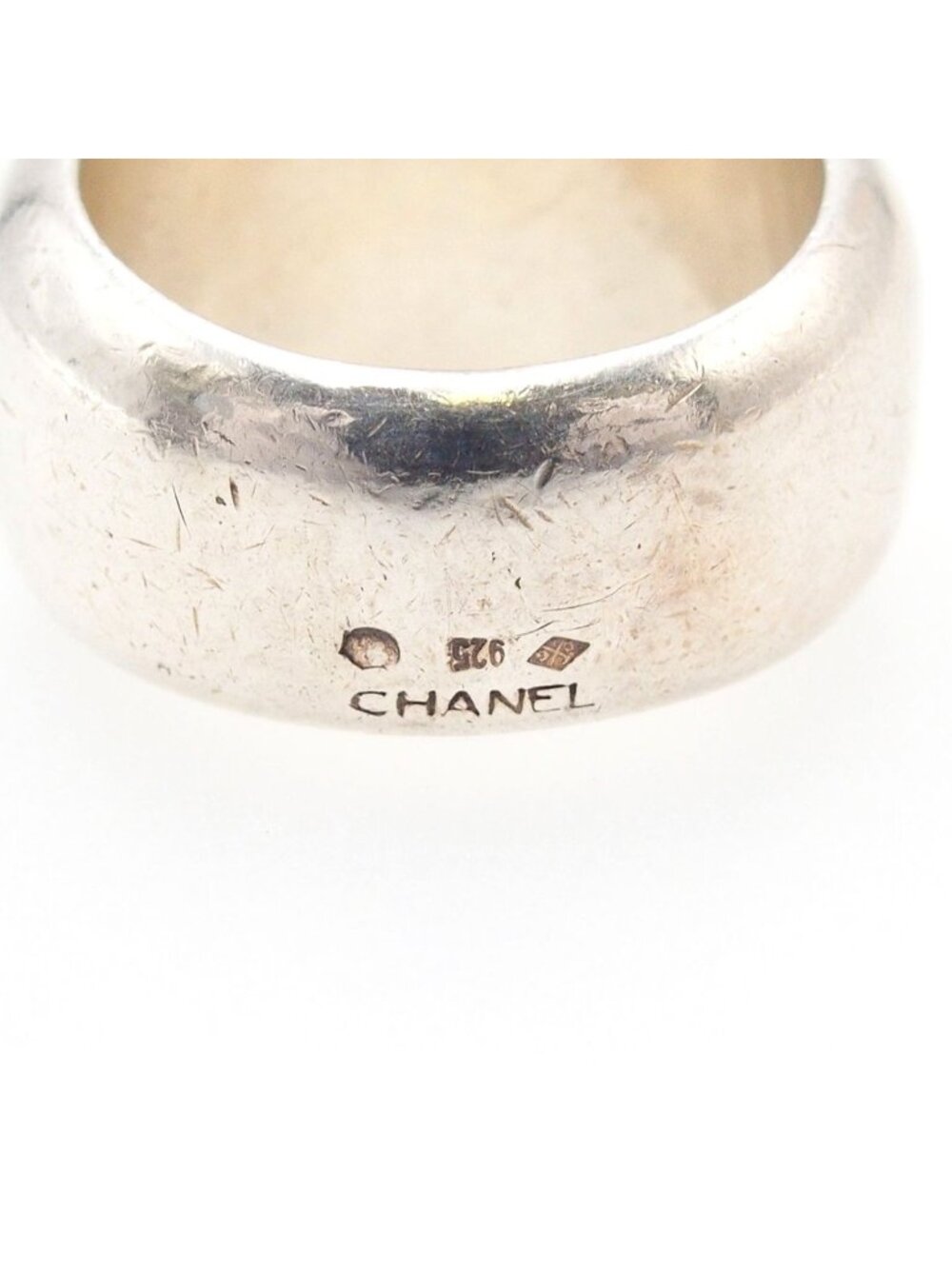 Chanel Ring Silver Logo - Picture 5 of 10